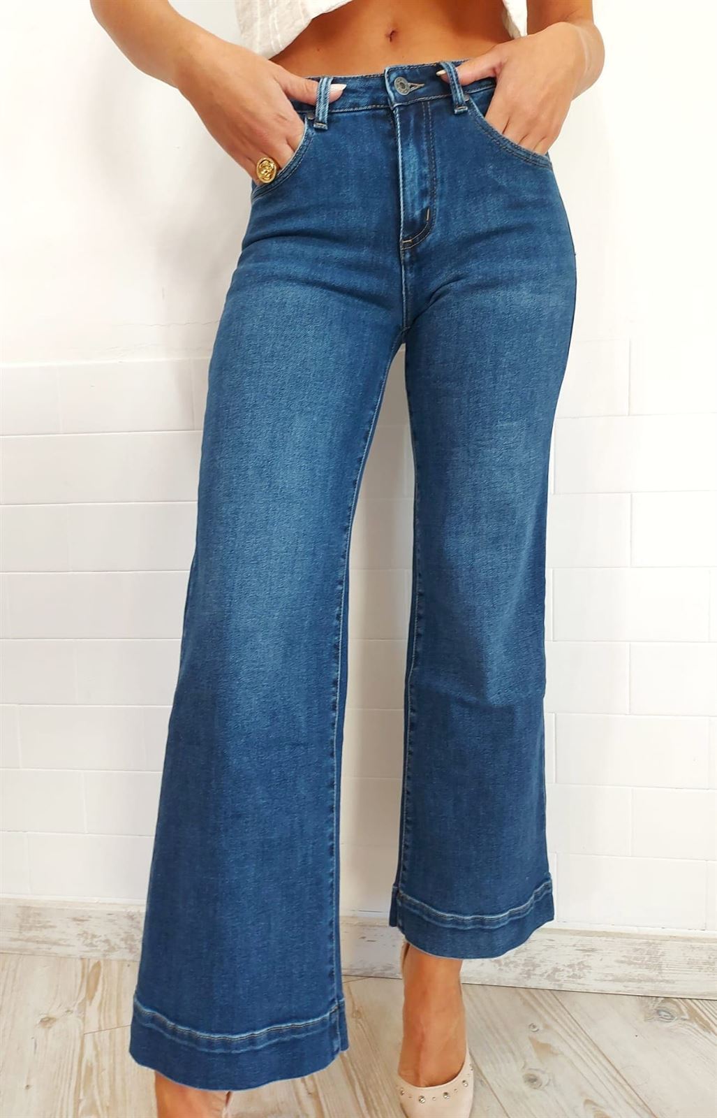 JEANS FLARE DARK BLUE - Imagen 3