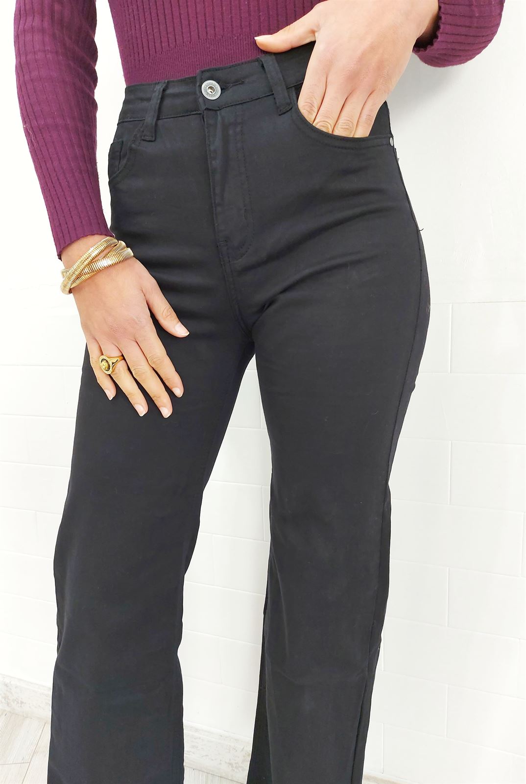 JEANS RECTO NEGRO - Imagen 2