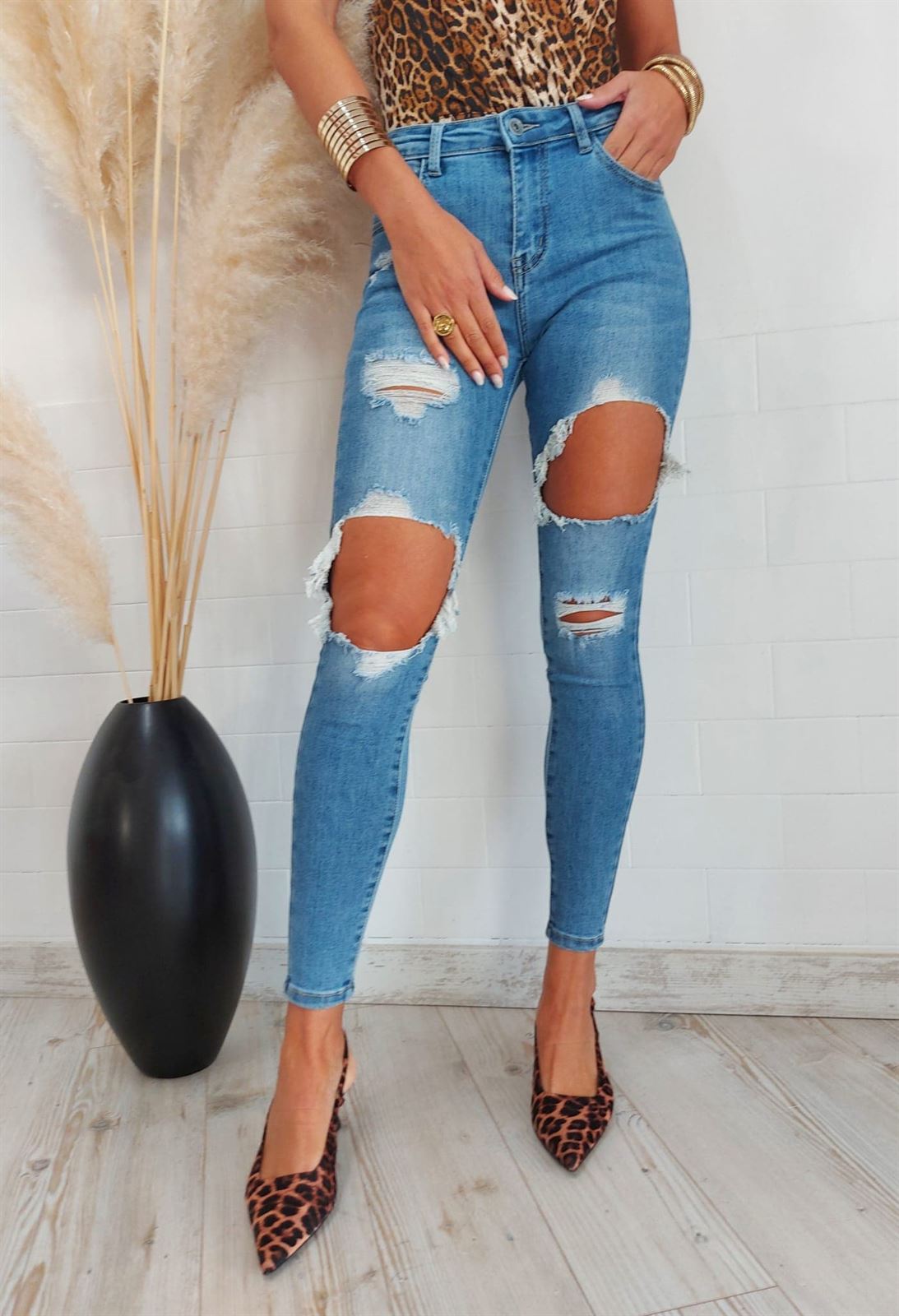 JEANS SKINNY ROTOS - Imagen 1