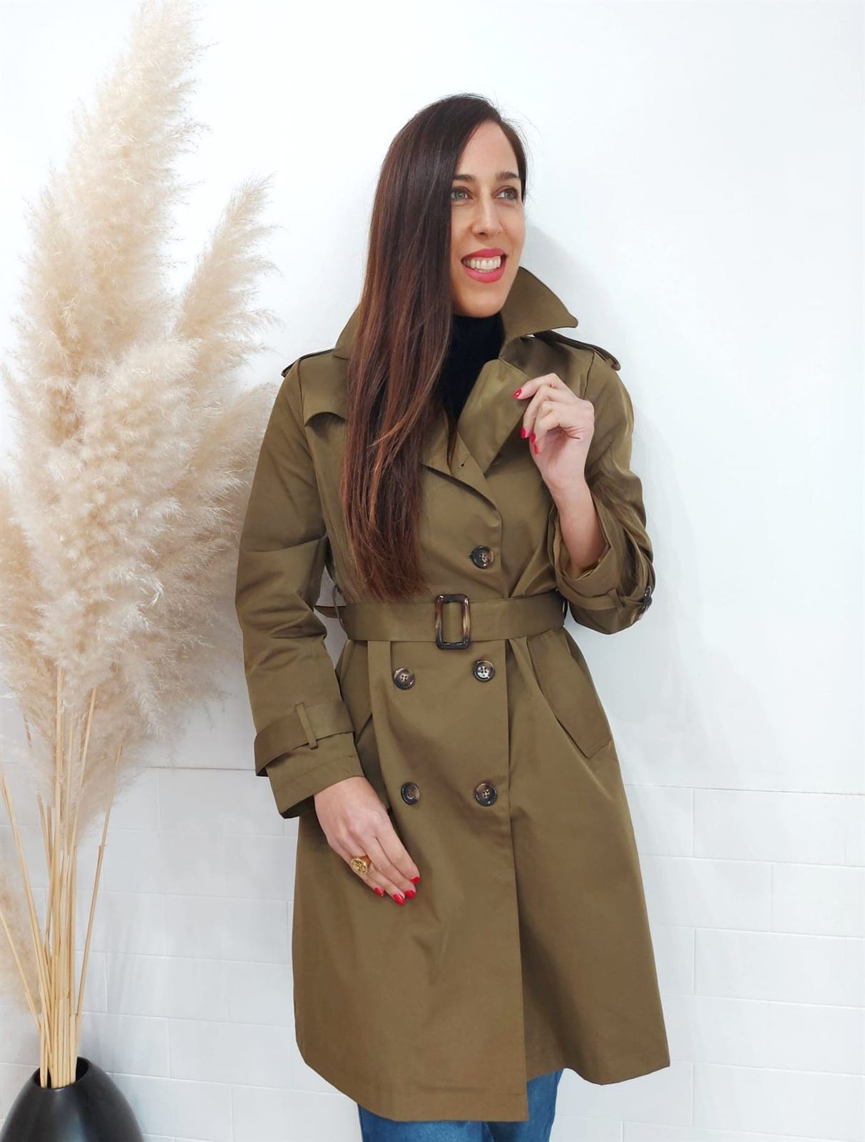 TRENCH COAT KAKI - Imagen 4