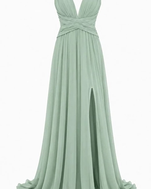 VESTIDO ANALIA VERDE MENTA - Imagen 1