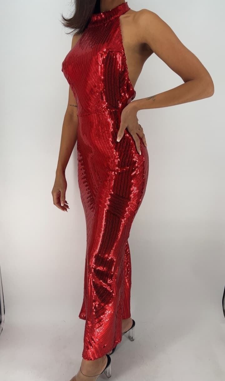 VESTIDO LS ROJO - Imagen 1