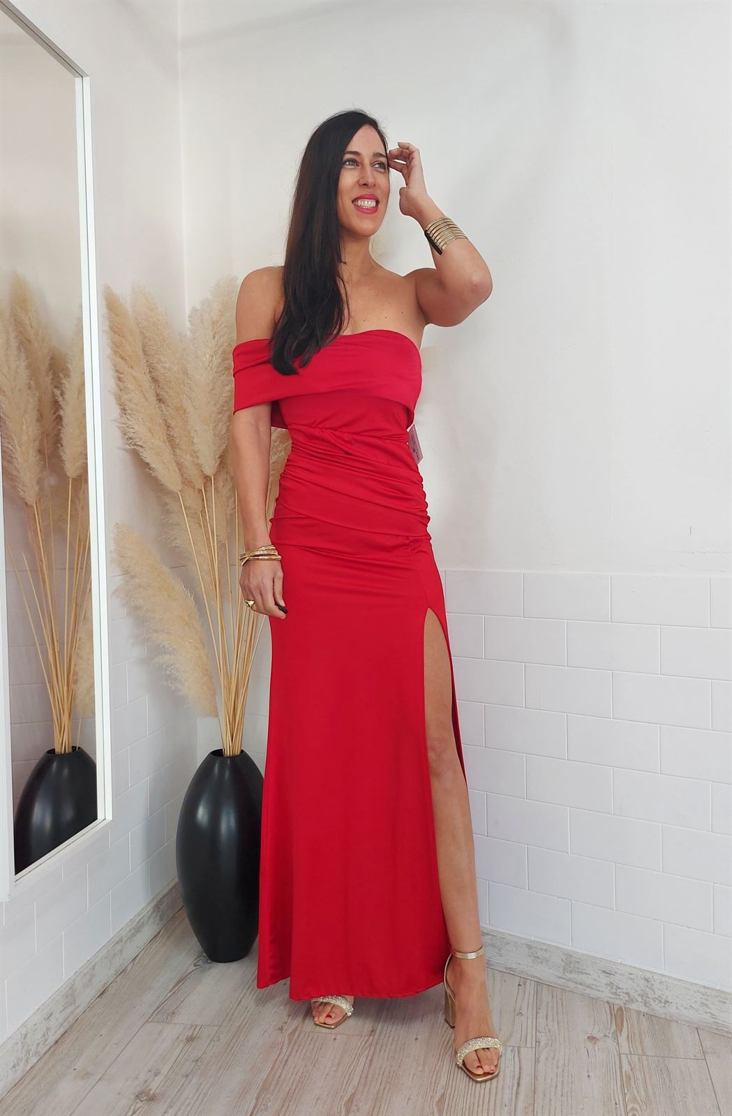 VESTIDO MINERVA ROJO - Imagen 4