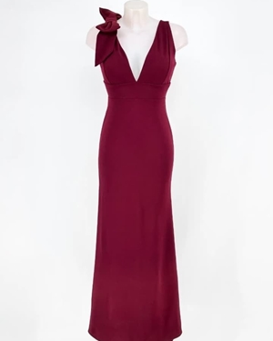 VESTIDO MONIQUE BURDEOS - Imagen 1