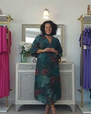 VESTIDO ROCIO VERDE - Imagen 1