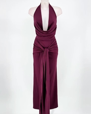 VESTIDO SOFIA BURDEOS - Imagen 1